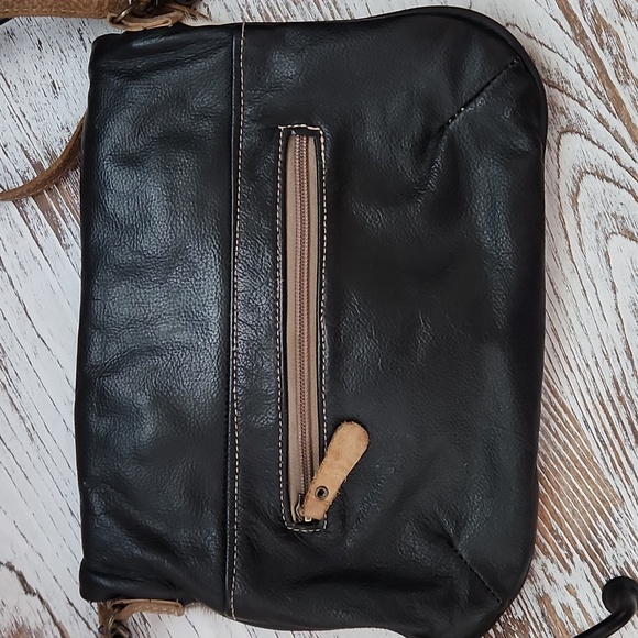 Myra Patchwork Cowhide Purse - Picture 3 of 10